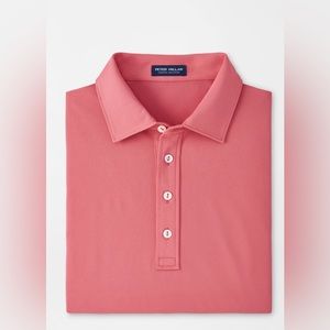 Peter Millar Soul Performance Mesh Polo: Cape Red